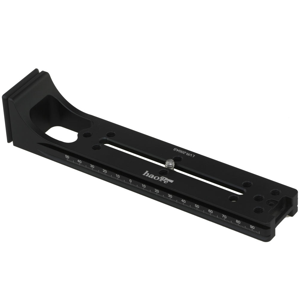 Haoge LVR-200AS 200mm Dual Dovetails Nodal Slide Vertical Rail with 90 Degree Quick Release Dovetail Compatible with Arca-Swiss SUNWAYFOTO