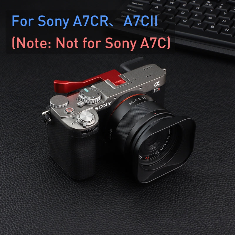 Haoge THB-A7CIIR Metal Hot Shoe Thumb Up Rest Hand Grip for Sony α7Cii,Alpha 7CII,A7CR,Camera Accessories Red