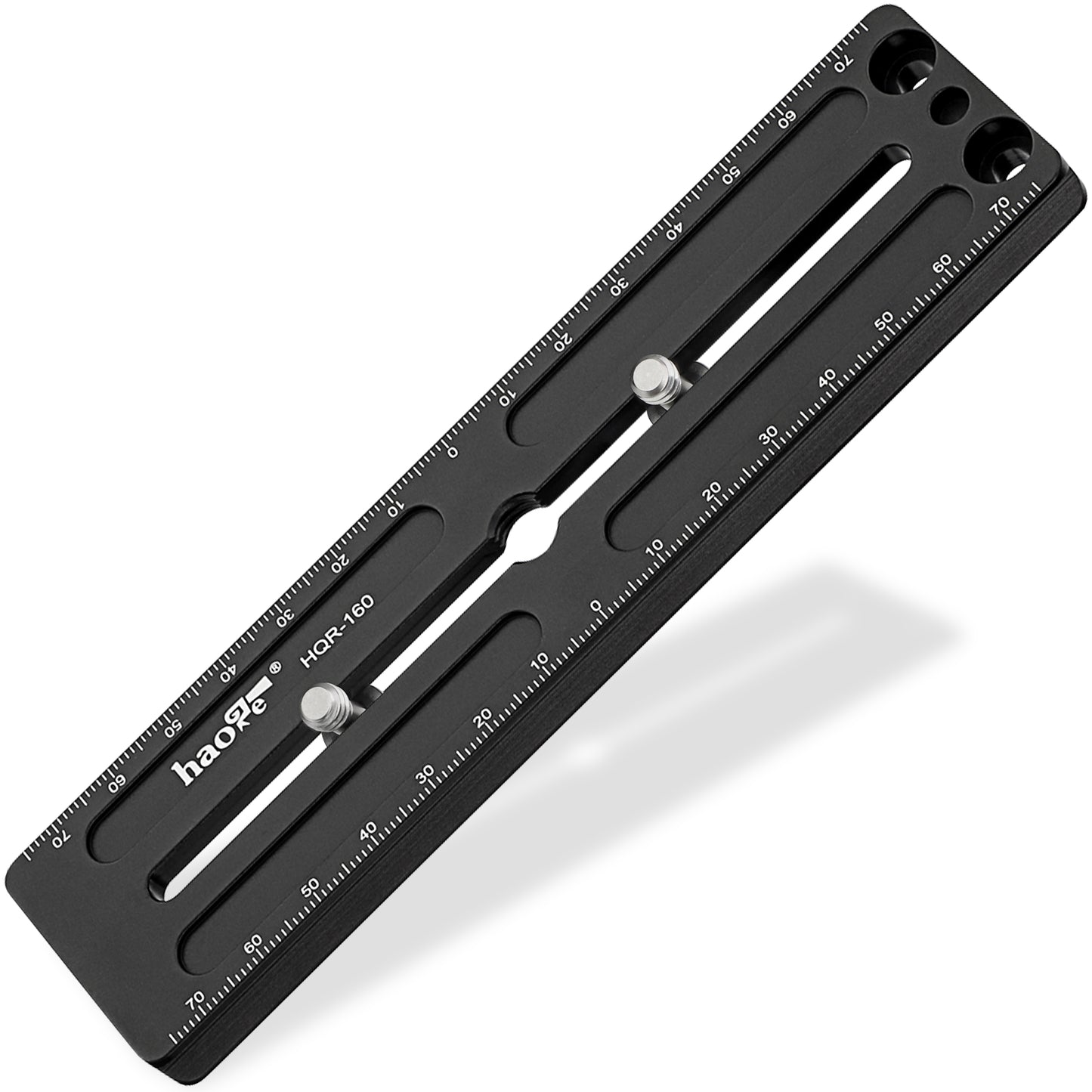 Haoge HQR-160 160mm Multi-Purpose Long Quick Release Extender Rail Sliding Plate for Camera Tripod Ballhead Clamp fit Benro Arca Swiss Sunwayfoto