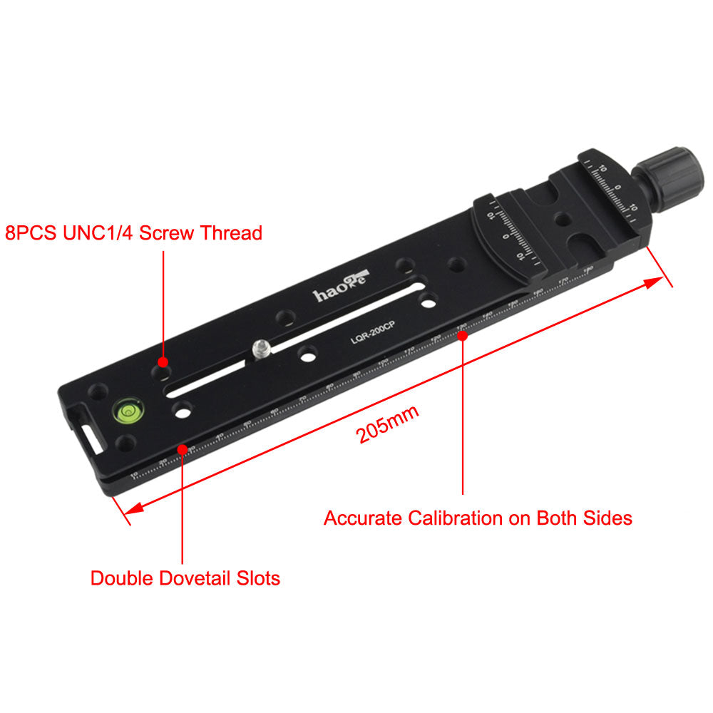 Haoge Quick Release L Plate Set for Panorama Panoramic Head Fit Arca Swiss Sunwayfoto Markins Sirui Kirk RRS Benro AS