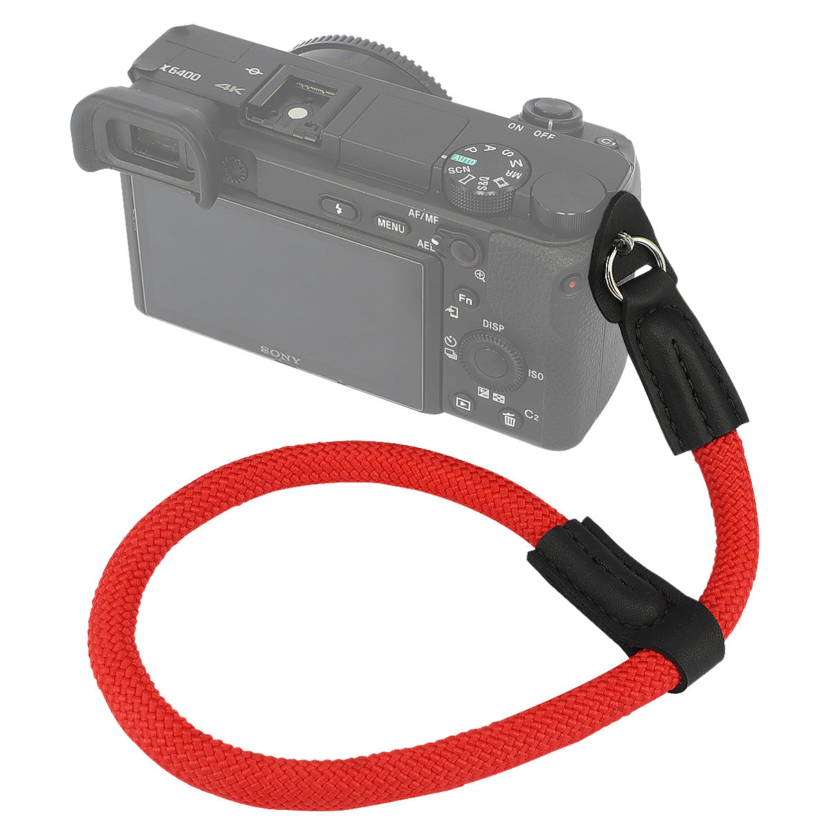 Haoge Camera Hand Wrist Strap for Olympus E-M1 E-M5 II III E-M10 II III E-P5 E-PL5 E-PL6 E-PL7 E-PL8 E-PL9 E-PL10 SH-1 SH-2 SH-3 PEN-F EM1 EM5 EM10 EP5 EPL7 EPL8 EPL9 EPL10 PENF Climbing Rope Red