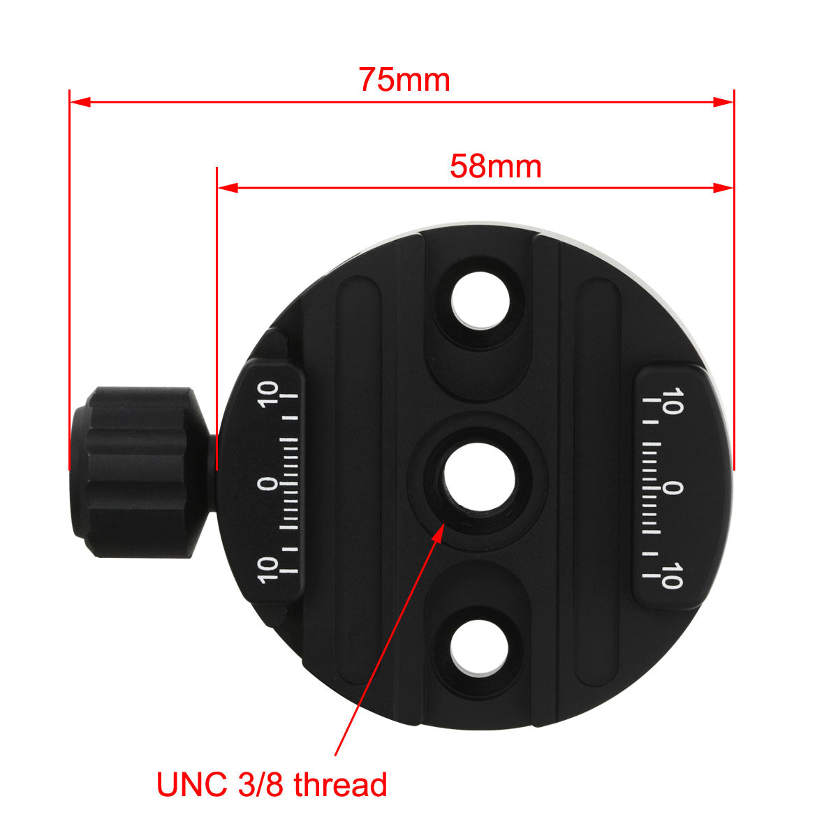 Haoge Combo Boss Adapter with CP-58 58mm Arca-Swiss-Compatible Quick Release Clamp for Manfrotto Tripod Ball Head Clamp Replacement
