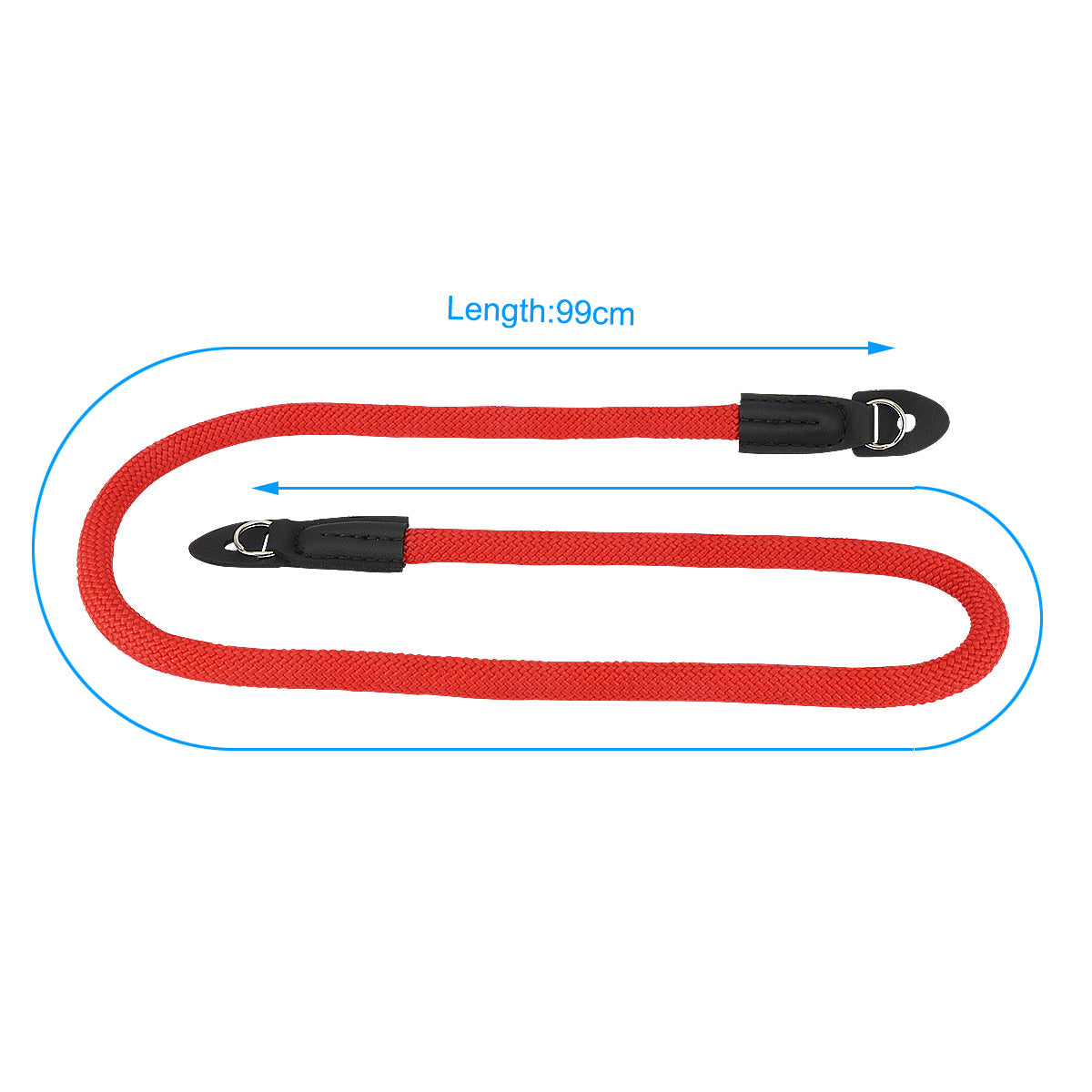 Haoge Camera Neck Strap for Leica M M-P M-E M8 M9 M9-P M10 M10-P M10-D M11 M11-P Q Q2 Q3 Q3-43 Q-P CL D-Lux7 D-Lux8 X Vario MP ME M9P M10P M10D QP Typ107 Typ109 Typ113 Typ116 Typ240 Typ246 Typ262 Climbing Rope Red