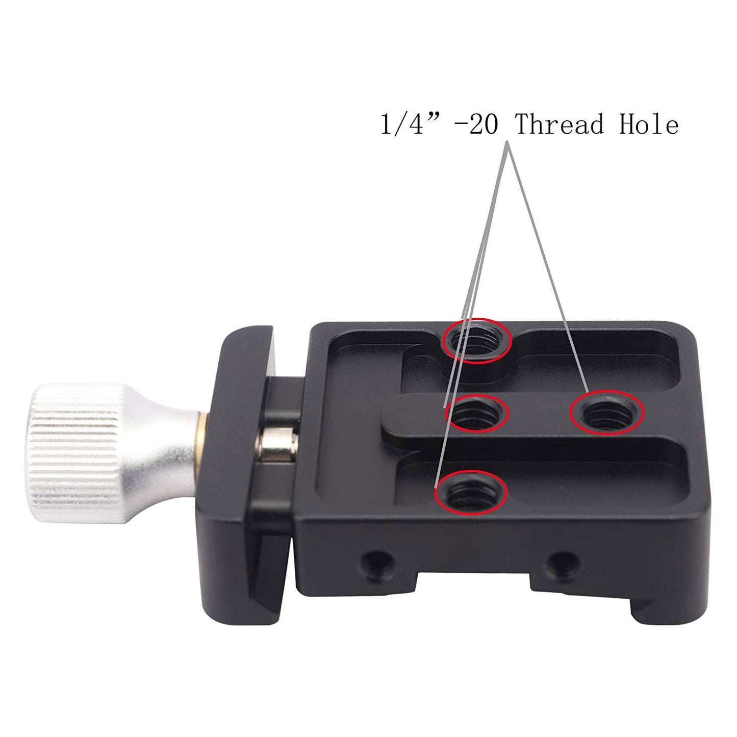 Haoge CP-40 DSLR and Mirrorless Quick Release Clamp for Arca-Type Standard Conversion Heighten riser Compatible with DJI Ronin S/SC ZHIYUN Crane Series Weebill S Gimbal Manfrotto Tripod Ball Head