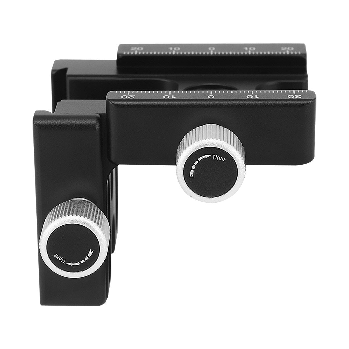Haoge CP-RA90 Right Angle Clamp 90 Degree Double Quick Release L Clamp with 1/4 Screw Thread for Arca Swiss RRS Benro Rail Plate Nodal Slide