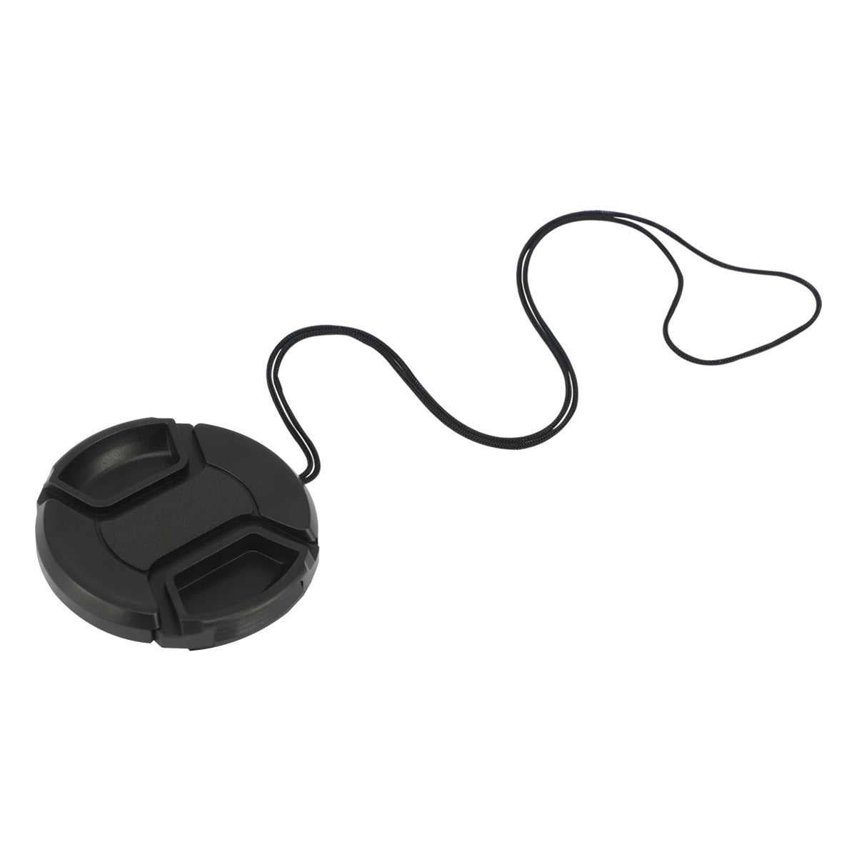 Haoge 55mm Center Pinch Snap On Front Lens Cap Cover with Cap Keeper for Canon Nikon Sony Fujifilm Sigma Tamron and Other 55mm Filter Thread Lens