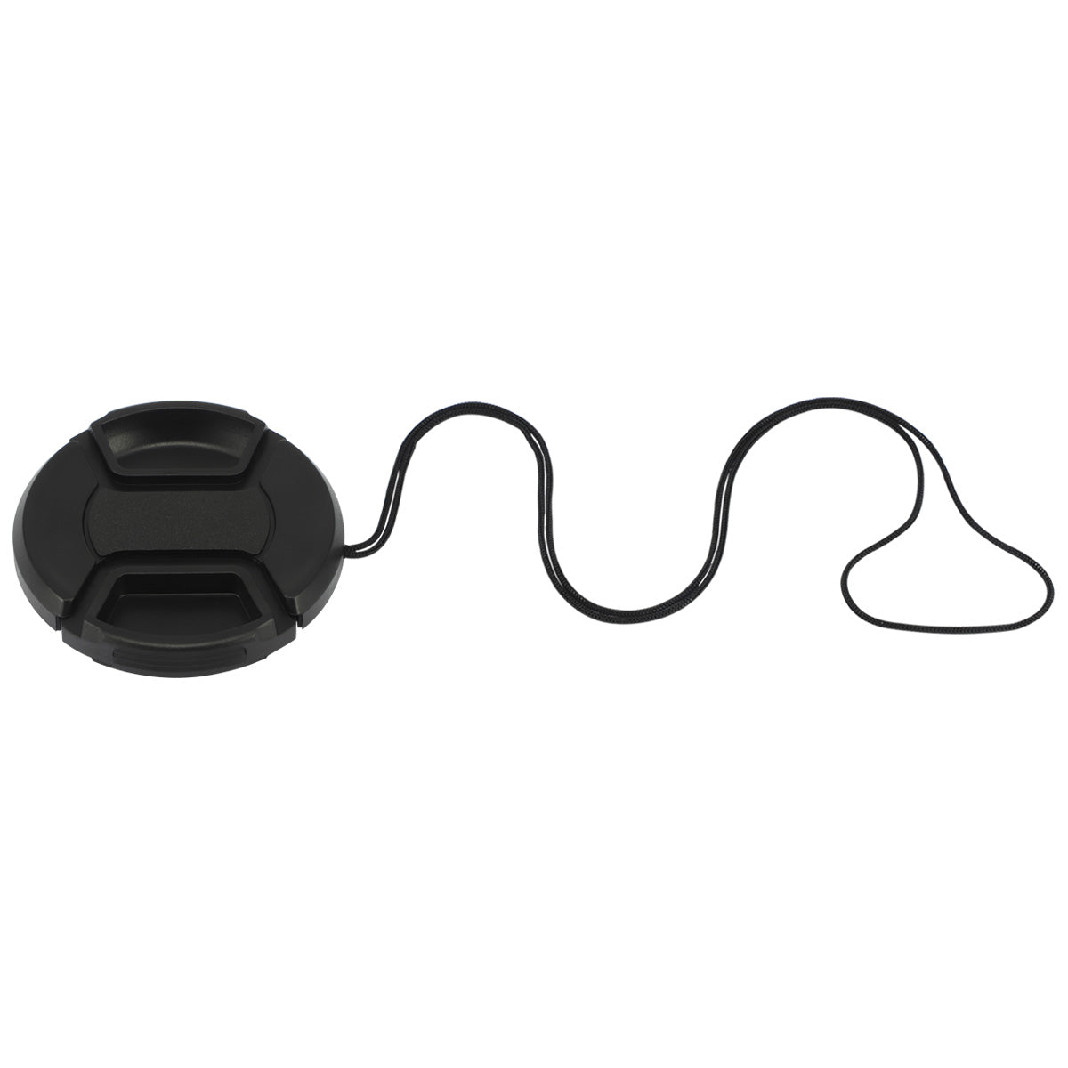Haoge 55mm Center Pinch Snap On Front Lens Cap Cover with Cap Keeper for Canon Nikon Sony Fujifilm Sigma Tamron and Other 55mm Filter Thread Lens
