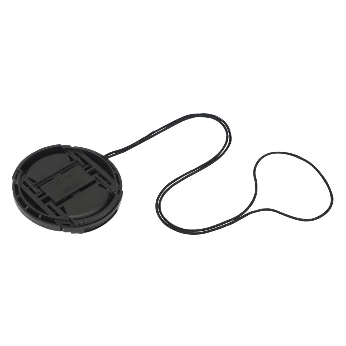 Haoge 55mm Center Pinch Snap On Front Lens Cap Cover with Cap Keeper for Canon Nikon Sony Fujifilm Sigma Tamron and Other 55mm Filter Thread Lens