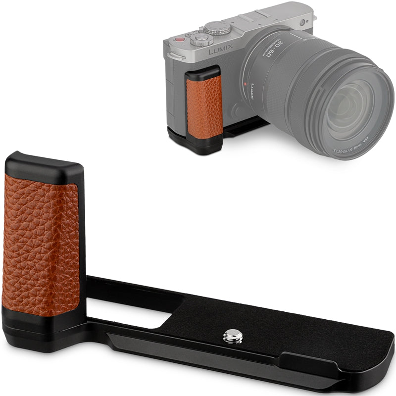 Haoge HG-S9-C Handle HandGrip for Panasonic LUMIX S9 Camera Body S9K L-Shape Grip Bracket Brown