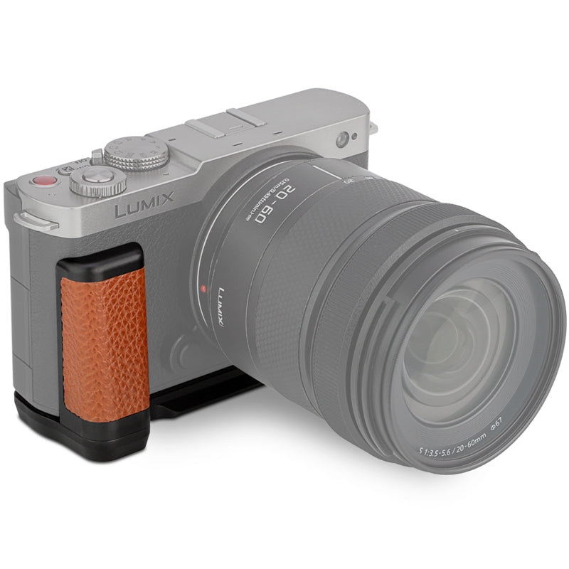 Haoge HG-S9-C Handle HandGrip for Panasonic LUMIX S9 Camera Body S9K L-Shape Grip Bracket Brown