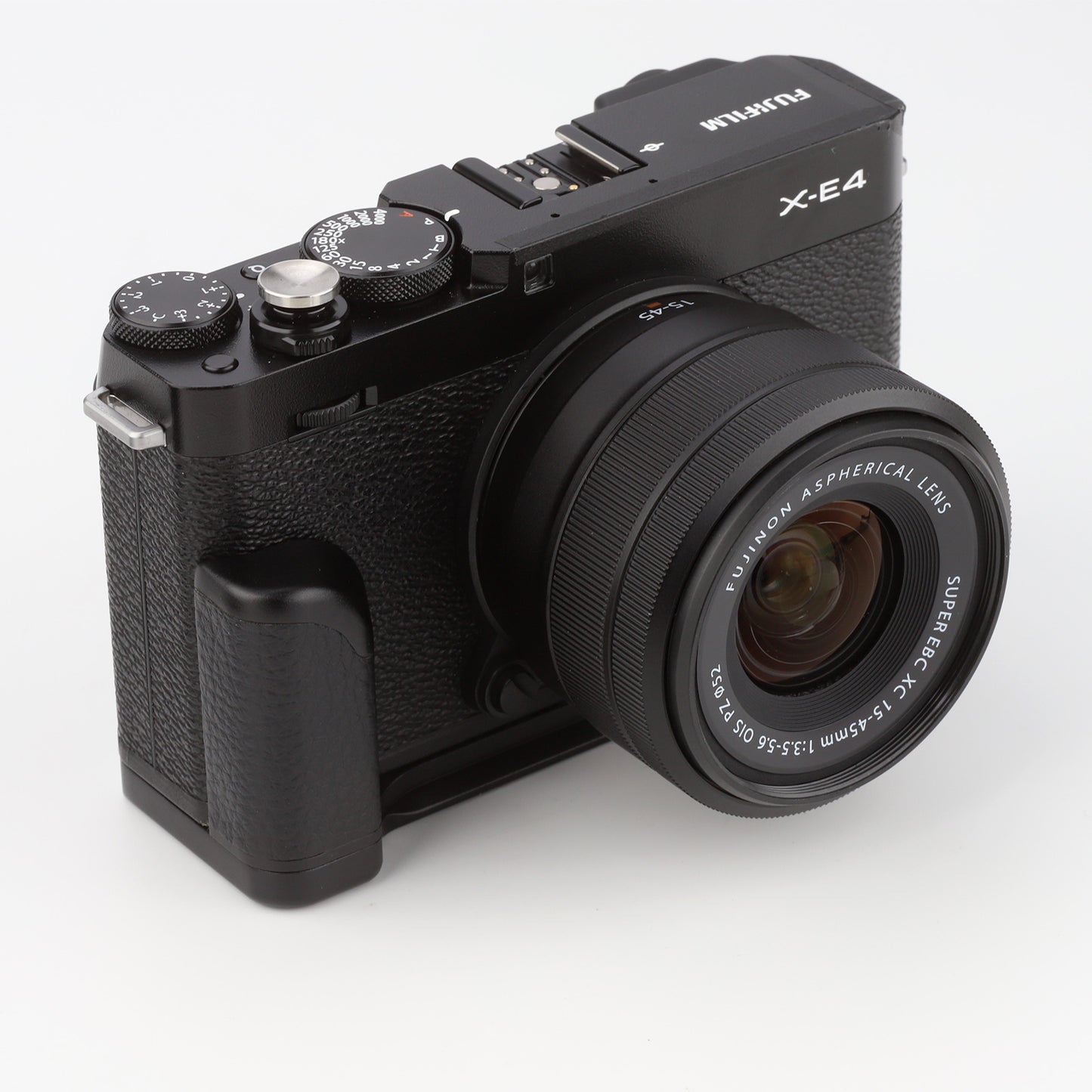 Haoge HG-XE4 Dedicated Metal Hand Grip for Fujifilm Fuji XE4 Camera Bracket Arca Swiss Type Quick Release Tripod Plate Design With Battery Compartment Opening