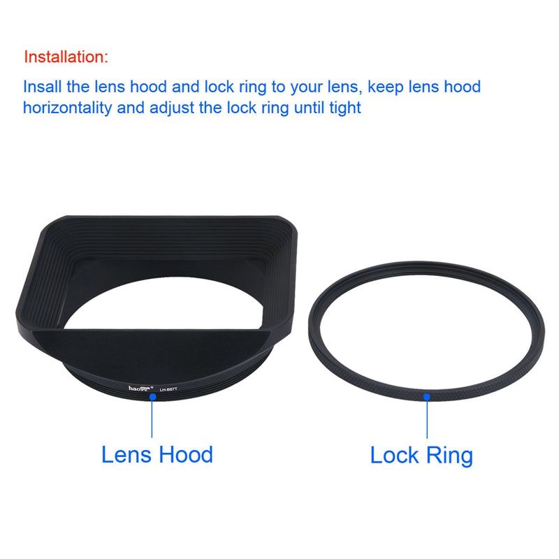 Haoge Metal Lens Hood for Sigma 28-70mm F2.8 DG ND | Contemporary Lens , 67mm Screw Hood, Compatible with 67mm UV Filters