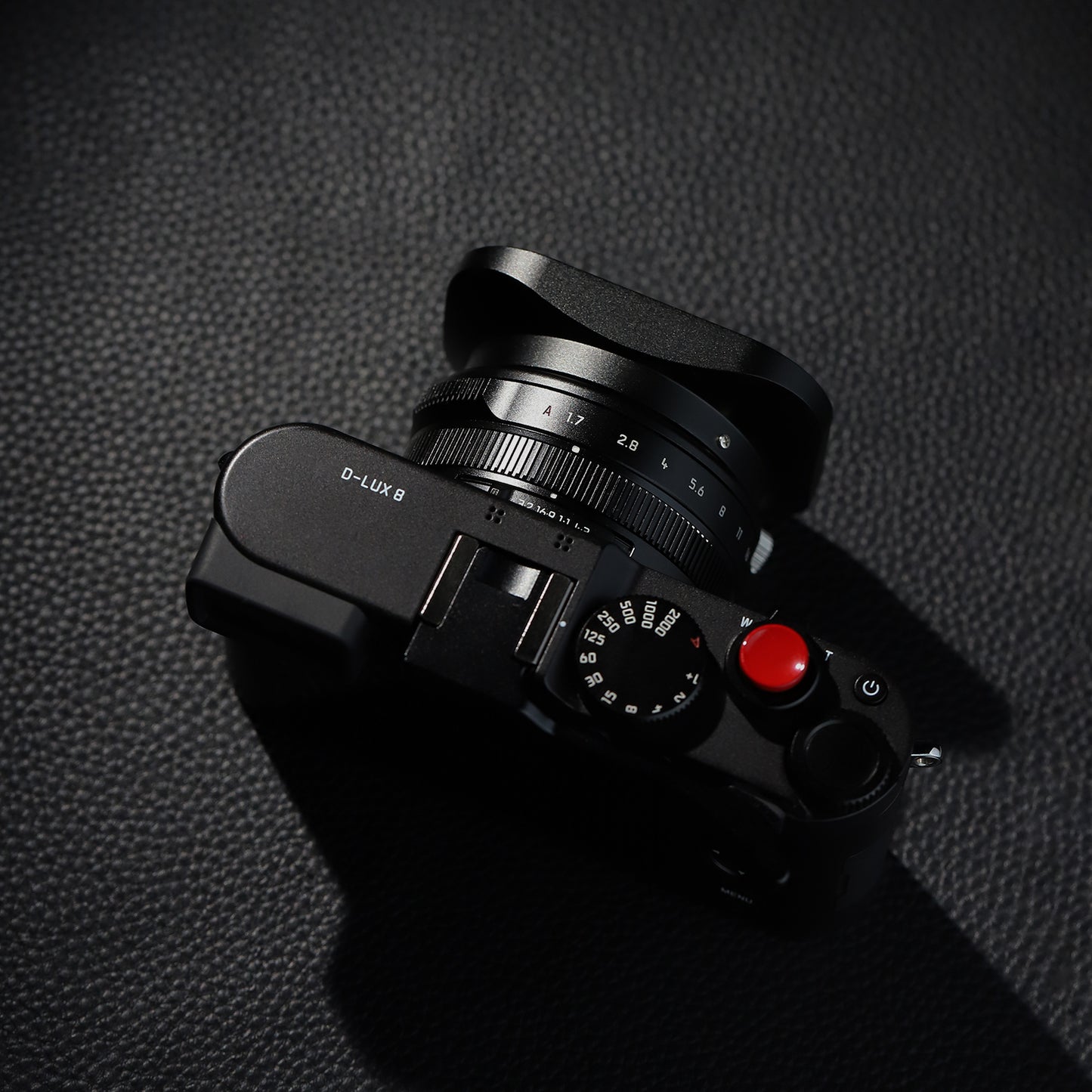 Haoge 43mm Square Metal Lens Hood Shade for Leica D-Lux 8 Camera Accessories Screw-in Lens Hood