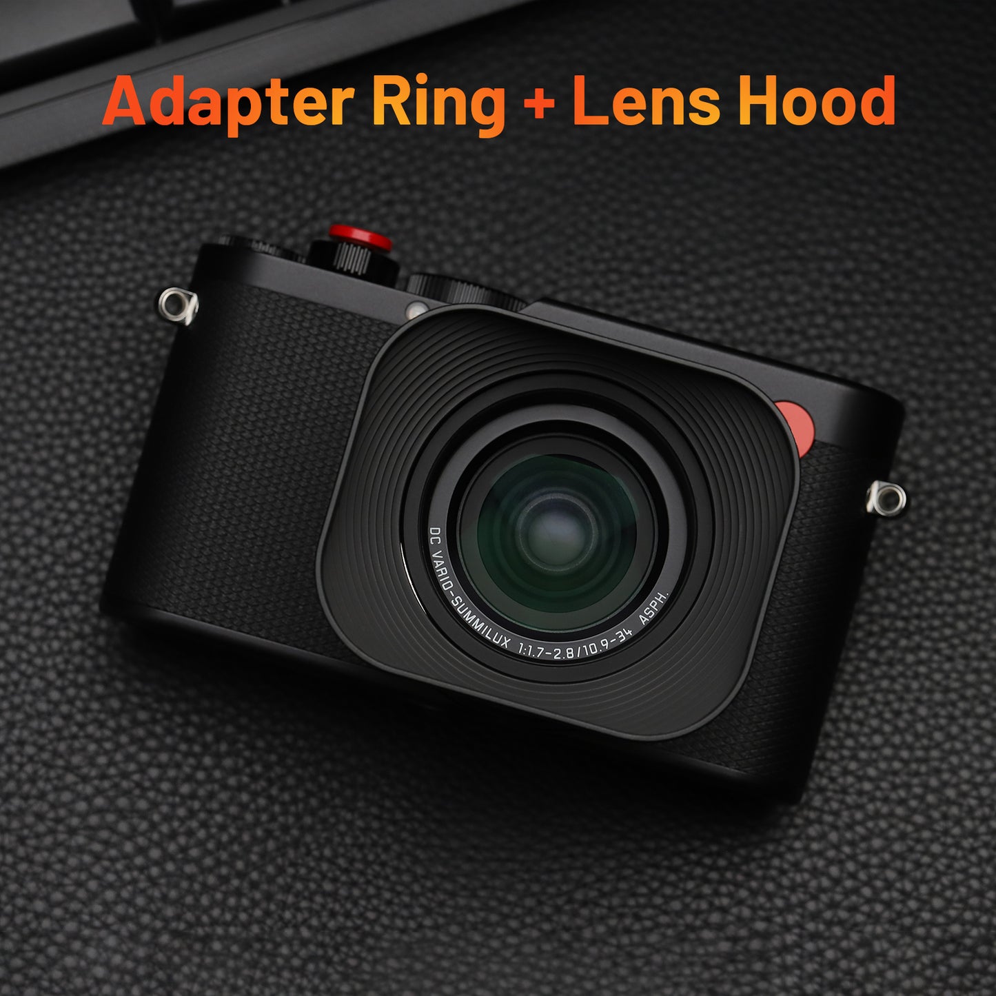 Haoge 43mm Square Metal Lens Hood Shade for Leica D-Lux 8 Camera Accessories Screw-in Lens Hood