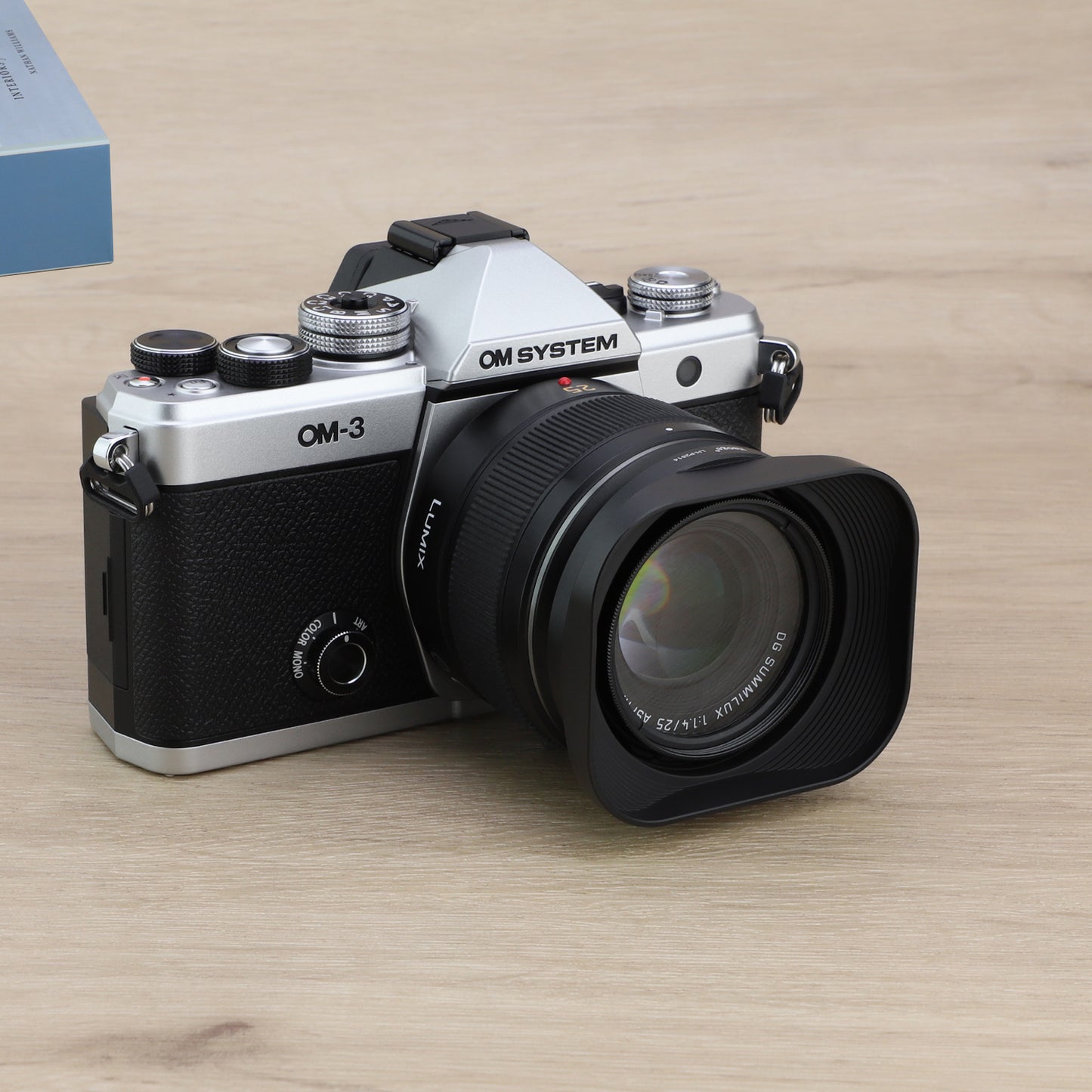 Haoge LH-P2514 Square Metal Lens Hood for Panasonic LEICA DG SUMMILUX 25mm f/1.4 ASPH lens dg25 25MM F1.4 H-X025