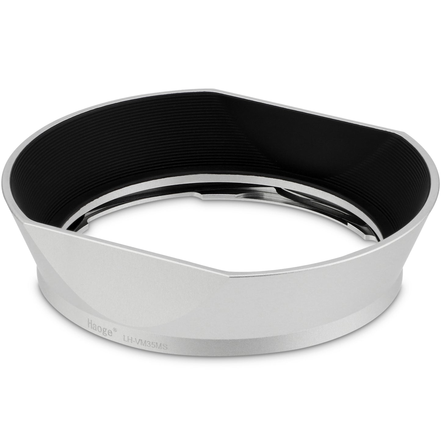 Haoge Metal Square Bayonet Lens Hood for Voigtlander Nokton Aspherical ASPH 40mm f1.2 VM,35mm f/1.2 II/III VM, 50mm f1.2 VM Leica M-Mount Lens replaces LH-8 Shade LH-VM35MS Silver
