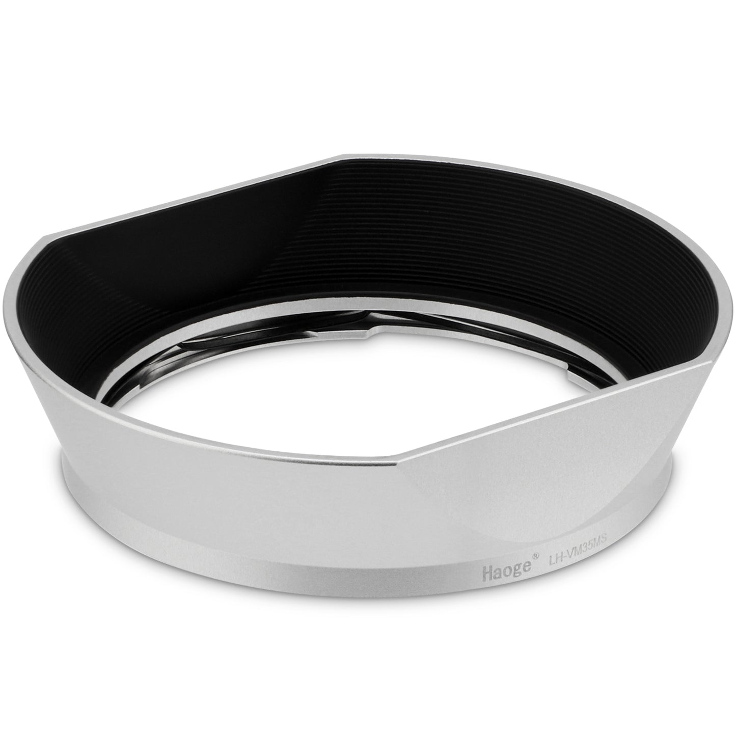 Haoge Metal Square Bayonet Lens Hood for Voigtlander Nokton Aspherical ASPH 40mm f1.2 VM,35mm f/1.2 II/III VM, 50mm f1.2 VM Leica M-Mount Lens replaces LH-8 Shade LH-VM35MS Silver