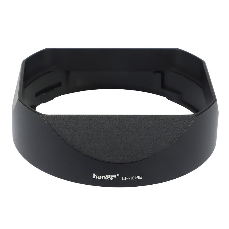 Haoge LH-X16B Square Metal Lens Hood Shade with Metal Cap for Fujifilm Fuji Fujinon XF 16mm F1.4 R WR lens xf16mm/f1.4