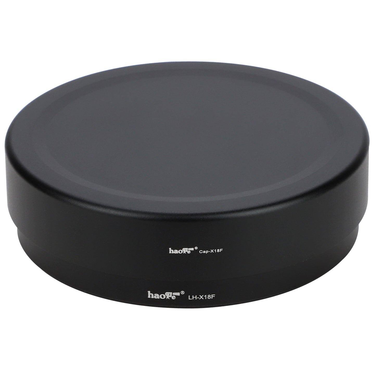 Haoge Lens Hood Metal Square Bayonet for Fujifilm Fuji Fujinon XF 18mm F1.4 R LM WR Lens With Metal Front Cap Kit, Replaces Fuji xf18mmf/1.4 Lens Hood LH-XF18 on Camera X-T4 X-S10 X-T30 XE4