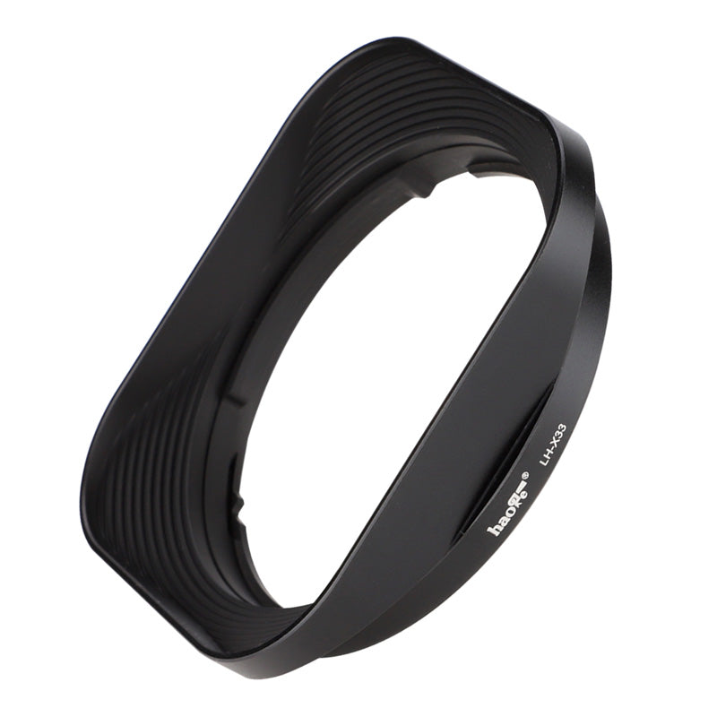Haoge LH-X33 Lens Hood Metal Square Bayonet for Fujifilm XF33mm F1.4 R WR Lens, Fuji XF 33mm f/1.4 R LM WR Hood Shade