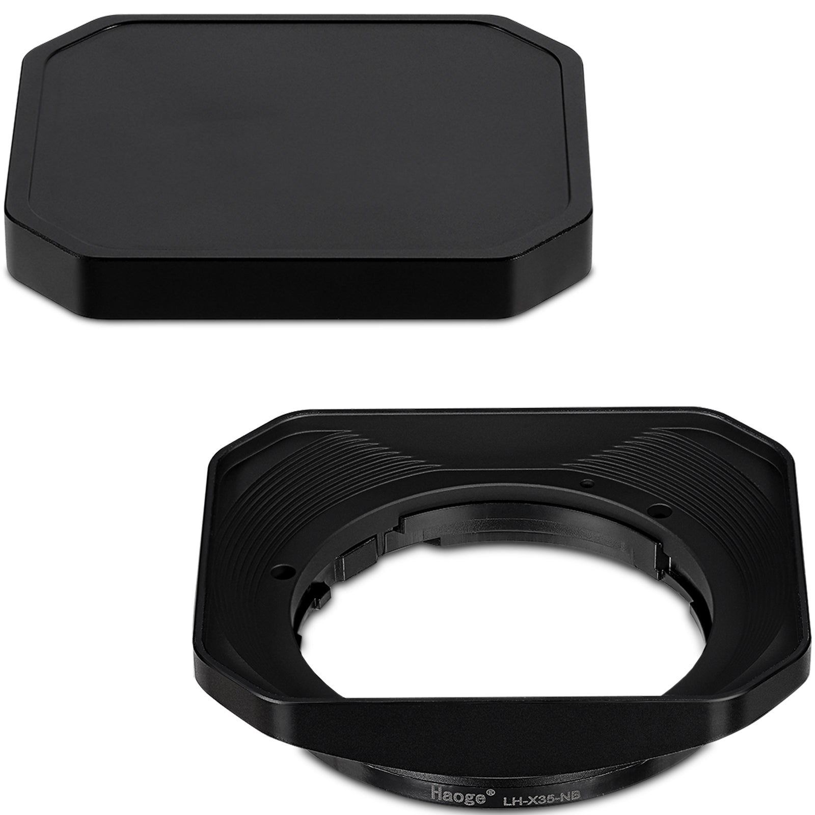 FUJIFILM XF35mm F2 R WR Hoageスクエアフードセット Haoge Metal Square Lens Hood for Fujifilm XF35mm f2 R WR and