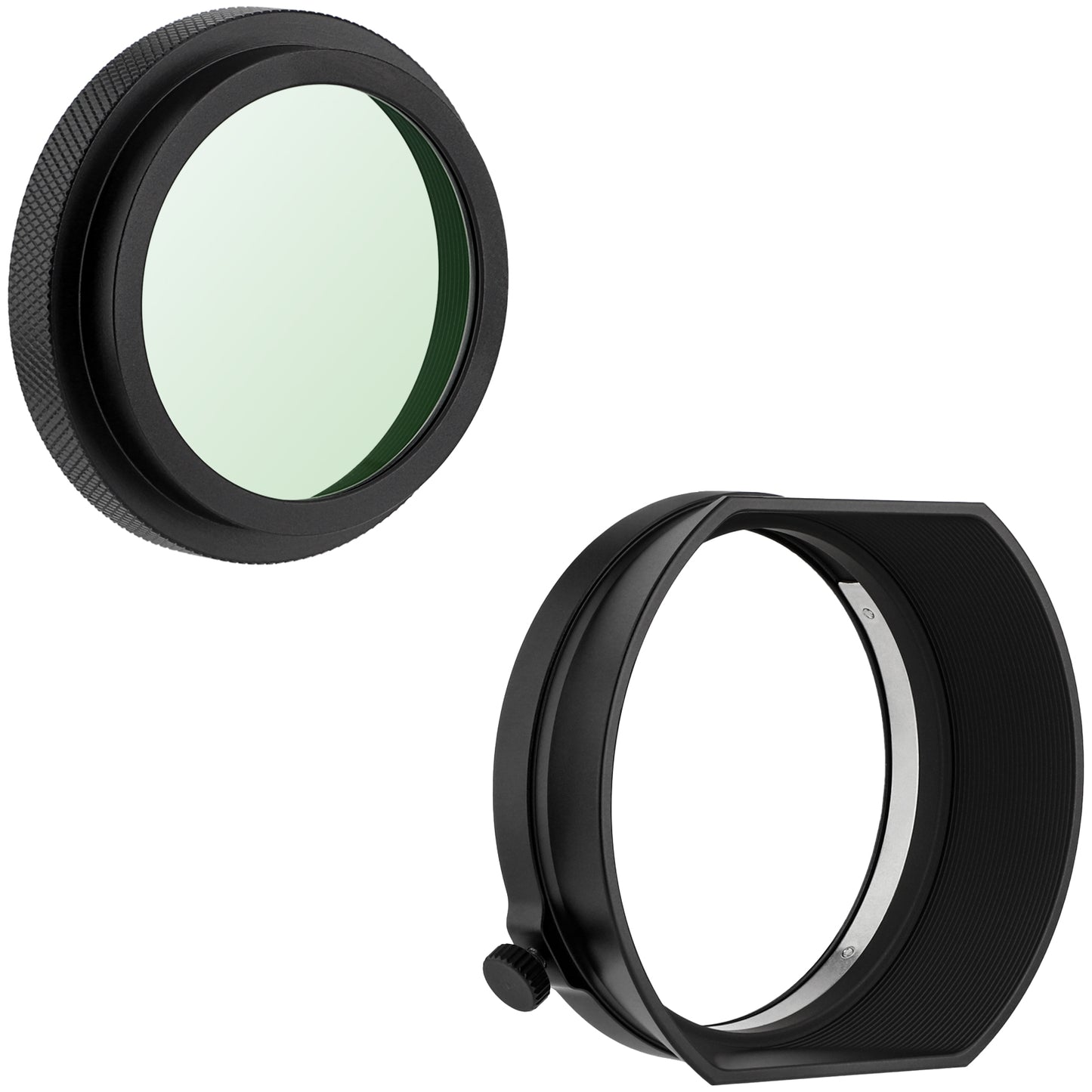 Haoge Metal Square Lens Hood Lens & MC UV Protection Filter for for Fujifilm X100 Series X100VI X100V X100F X100T Camera Accessories Waterproof HD Optical Glass UV Filter