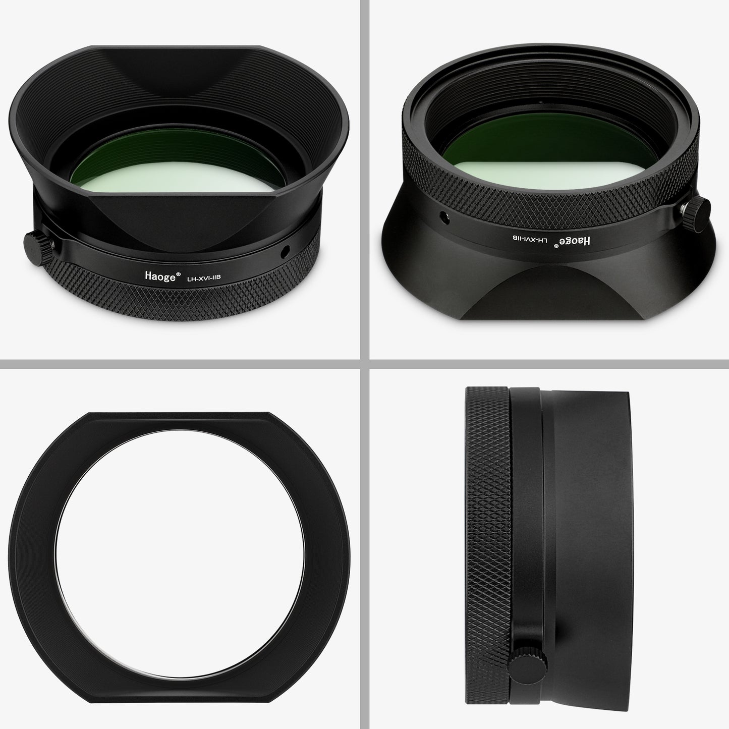 Haoge Metal Square Lens Hood Lens & MC UV Protection Filter for for Fujifilm X100 Series X100VI X100V X100F X100T Camera Accessories Waterproof HD Optical Glass UV Filter