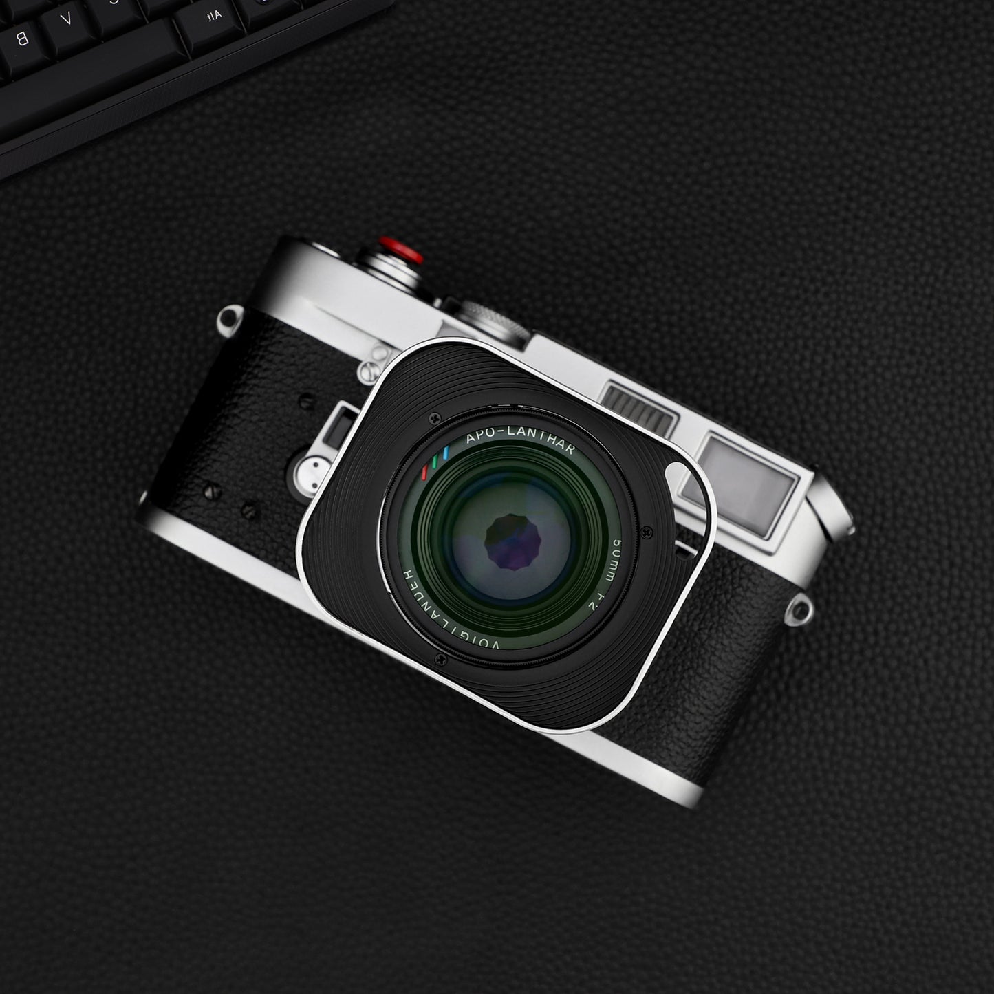 Haoge LH-ZM33P Bayonet Metal Square Lens Hood for Voigtlander 35 mm / 1:2.0 APO-Lanthar aspherical VM Lens,Voigtlander 50 mm / 1:2.0 APO-Lanthar aspherical VM Lens Silver replace LH-13