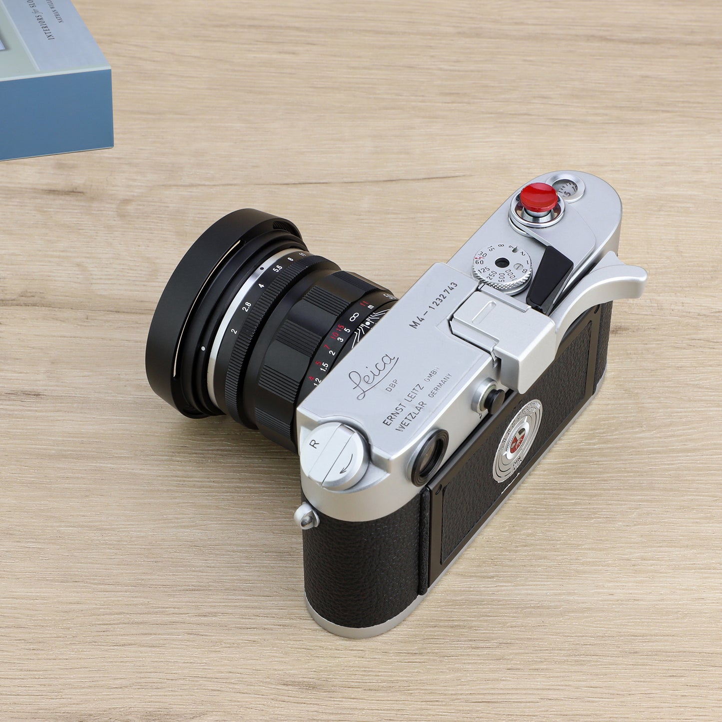 Haoge LH-ZM35 Bayonet Metal Round Lens Hood Shade Compatible with Voigtlander APO-Lanthar 35 mm / 1:2.0 50 mm / 1:2.0 VM Lens Black replace LH-13