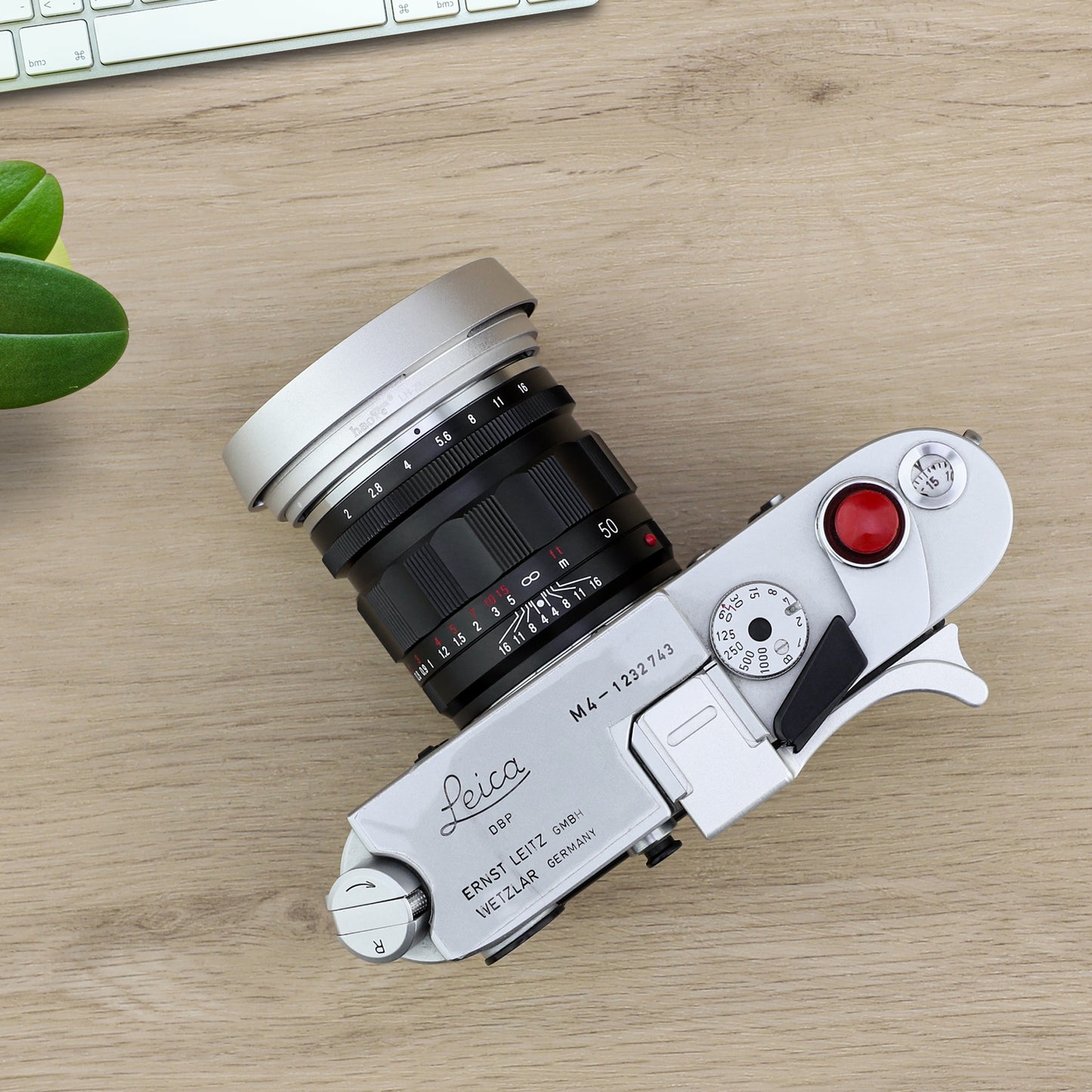 Haoge LH-ZM36 Bayonet Metal Round Lens Hood Shade Compatible with Voigtlander APO-Lanthar 35mm f2 VM Lens ,Voigtlander APO-Lanthar 50mm f2 VM Lens silver