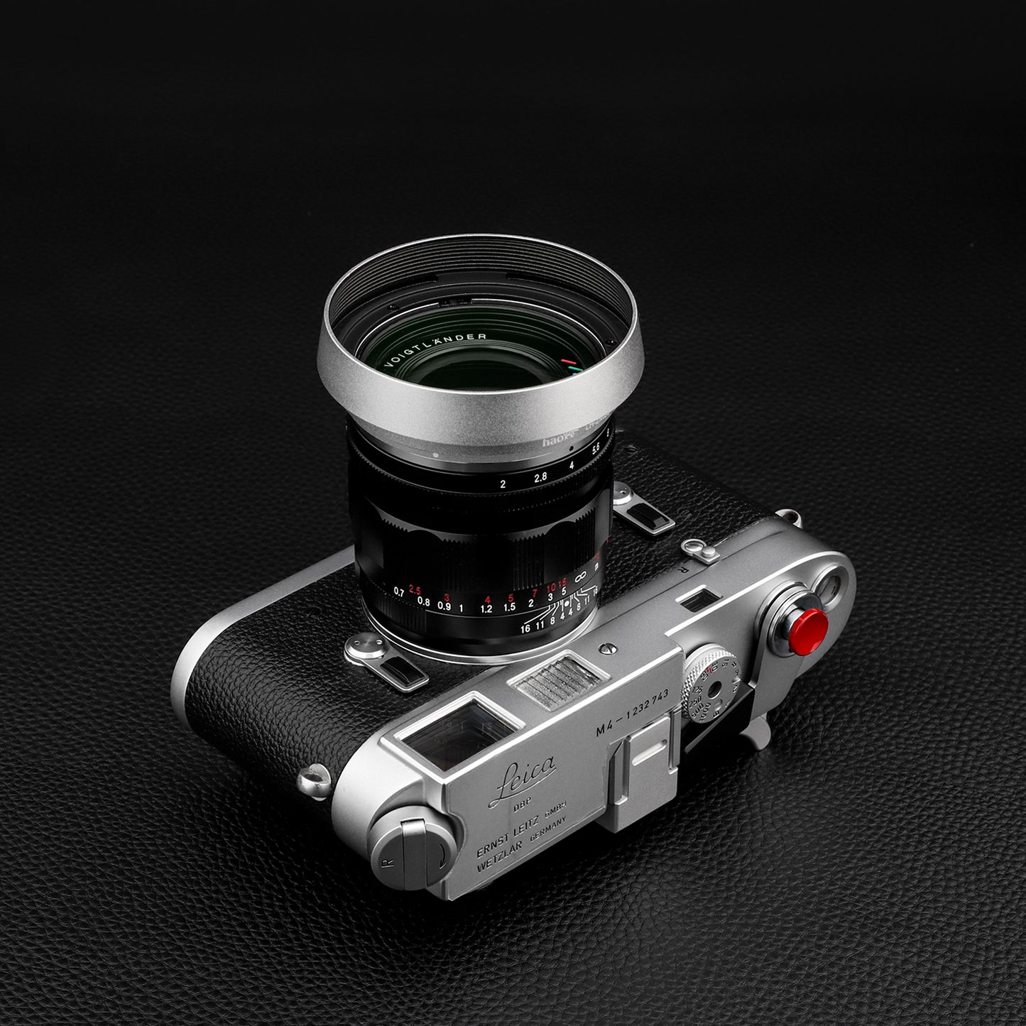 Haoge LH-ZM36 Bayonet Metal Round Lens Hood Shade Compatible with Voigtlander APO-Lanthar 35mm f2 VM Lens ,Voigtlander APO-Lanthar 50mm f2 VM Lens silver