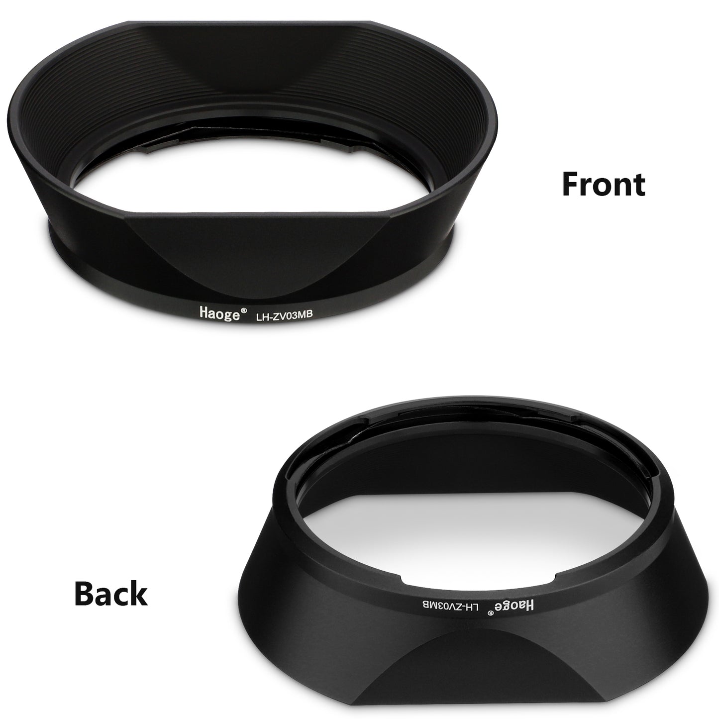 Haoge Square Metal Lens Hood for Carl Zeiss C Sonnar T* 1.5/50 50mm f1.5 ZM Biogon T* 2.8/21 21mm f2.8 ZM, C Biogon T* 4.5/21 21mm f4.5 ZM, 2.8/25 25mm f2.8 ZM, 2.8/28 28mm f2.8 ZM Lens LH-ZV03MB