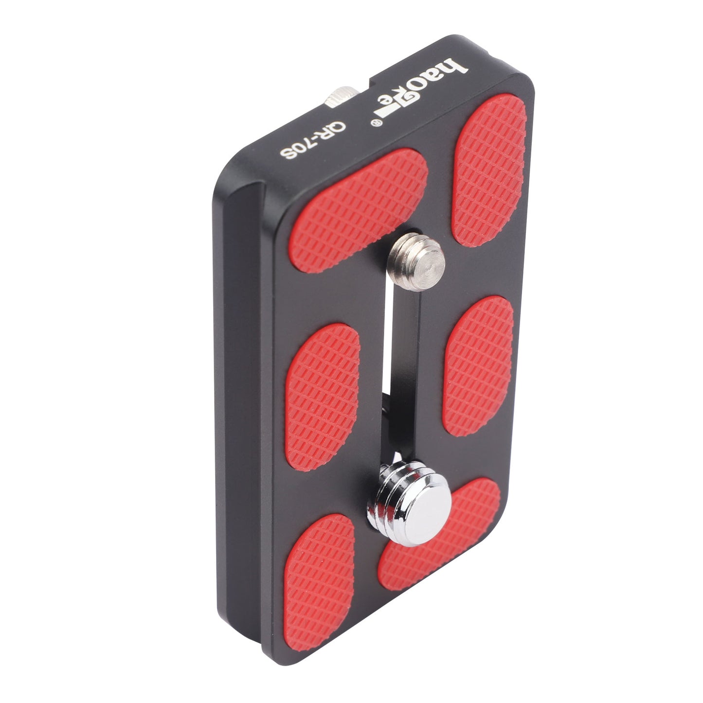 Haoge QR-70S Tripod Arca Plates 70mm Universal Arca Swiss Quick Release Plate for Tripod Ball Head with Hand-Adjustable Stainless Steel Screw of 1/4" and 3/8" (New Version)