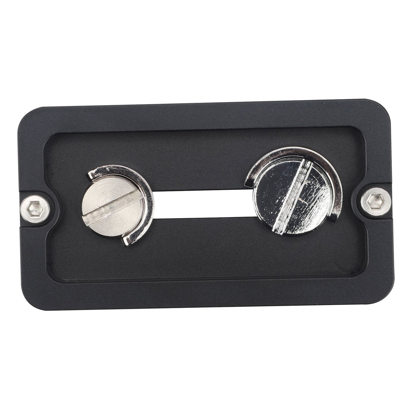 Haoge QR-70S Tripod Arca Plates 70mm Universal Arca Swiss Quick Release Plate for Tripod Ball Head with Hand-Adjustable Stainless Steel Screw of 1/4" and 3/8" (New Version)