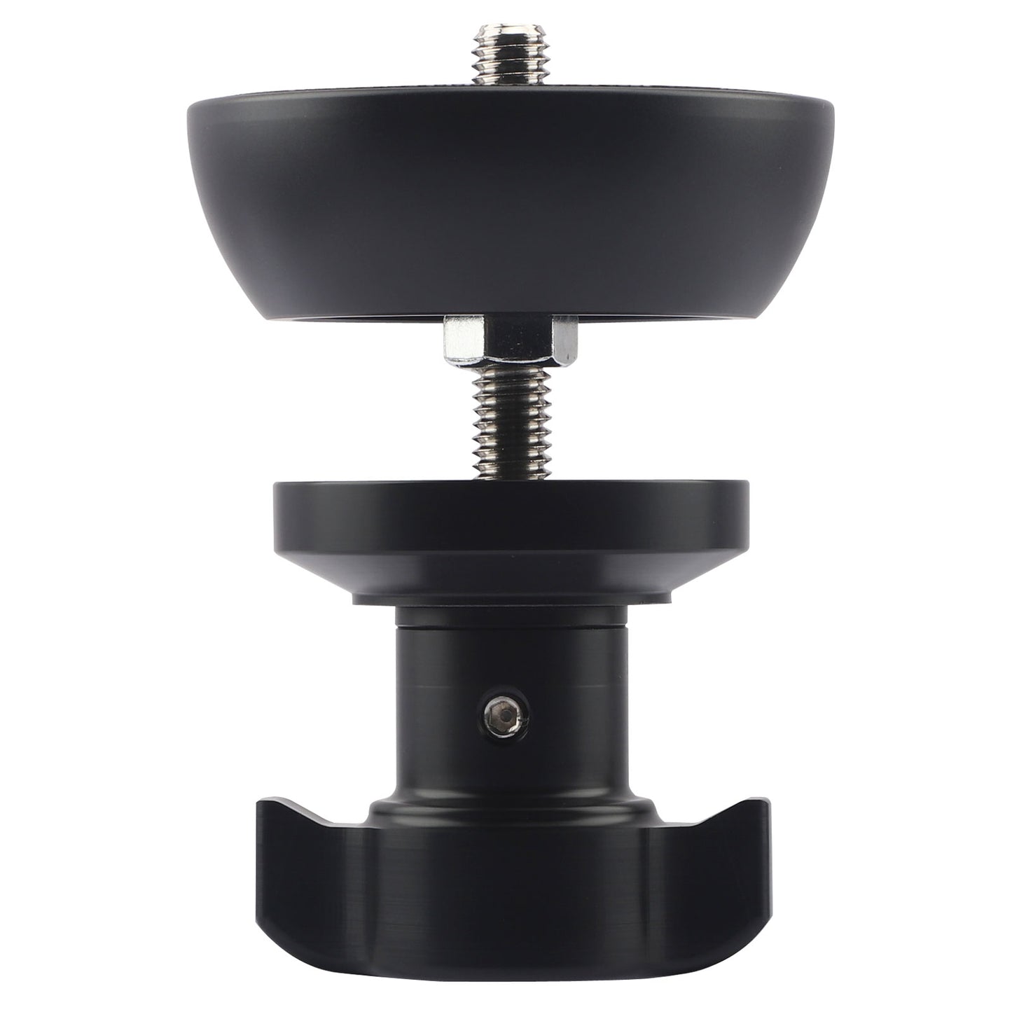 Haoge 75mm Half Ball Bowl Adapte, Metal Half Ball Flat to Bowl Adapter Convert Video Bowl Tripod and Fluid Head with 3/8" Screws as Manfrotto 501/502/504