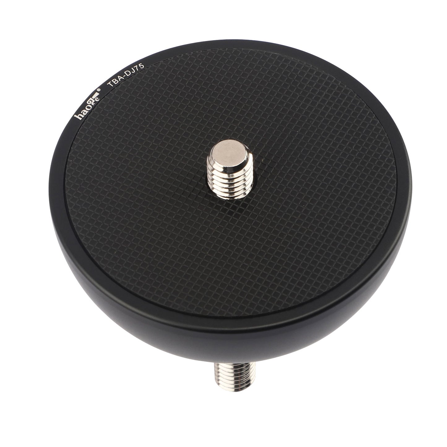 Haoge 75mm Half Ball Bowl Adapte, Metal Half Ball Flat to Bowl Adapter Convert Video Bowl Tripod and Fluid Head with 3/8" Screws as Manfrotto 501/502/504