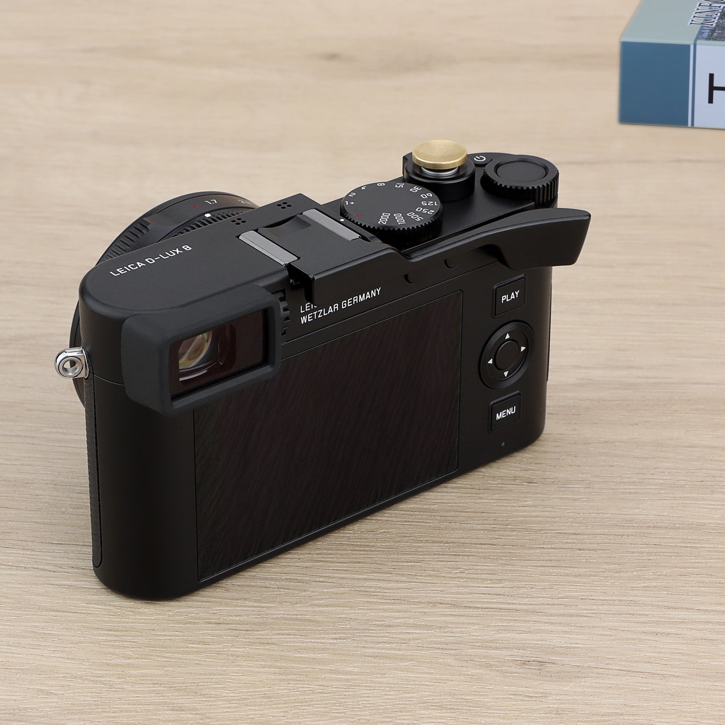 Haoge Metal Thumb Up Grip for Leica D-LUX 8 Camera Digital AccessoriesTHB-D8B Hot Shoe Thumb Up Rest Support Handgrip