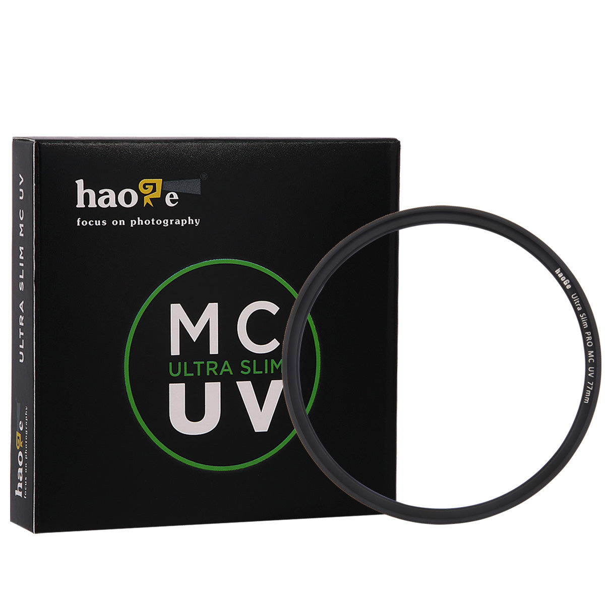 Haoge 77mm Ultra Slim MC UV Protection Multicoated Ultraviolet Lens Filter for Canon Nikon Sony Minolta Pentax Olympus Panasonic Leica Zeiss Tamron Digital Camera DSLR Lens