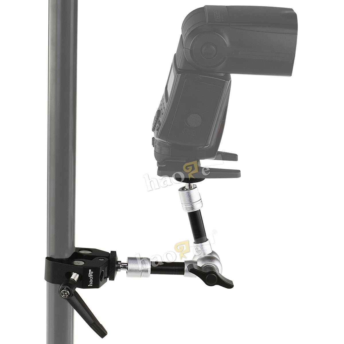 Haoge 7 inch Articulating Friction Magic Arm with Small Clamp Crab Pliers Clip for HDMI LCD Monitor LED Light DSLR Camera Video Tripod