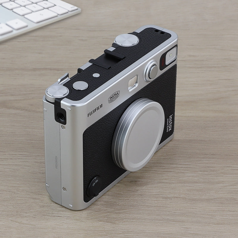 Haoge Metal Lens Cover for Fujifilm Instax Mini Evo Film Photo Camera Accessories Lens Cap,Silver