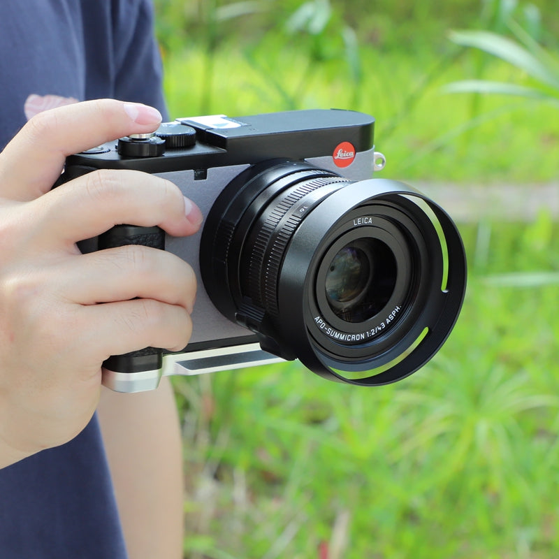 Haoge HG-Q3W Camera Bracket Holder Hand Grip Designed for Leica Q3 Q3 43 Camera Body Silver