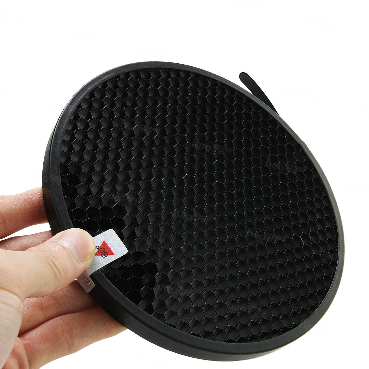 Haoge 7" Standard Reflector Diffuser with 60 Degree Honeycomb Grid for Balcar Alien Bees Paul C Buff Einstein White Lightning Studio Light Strobe Monolight Flash