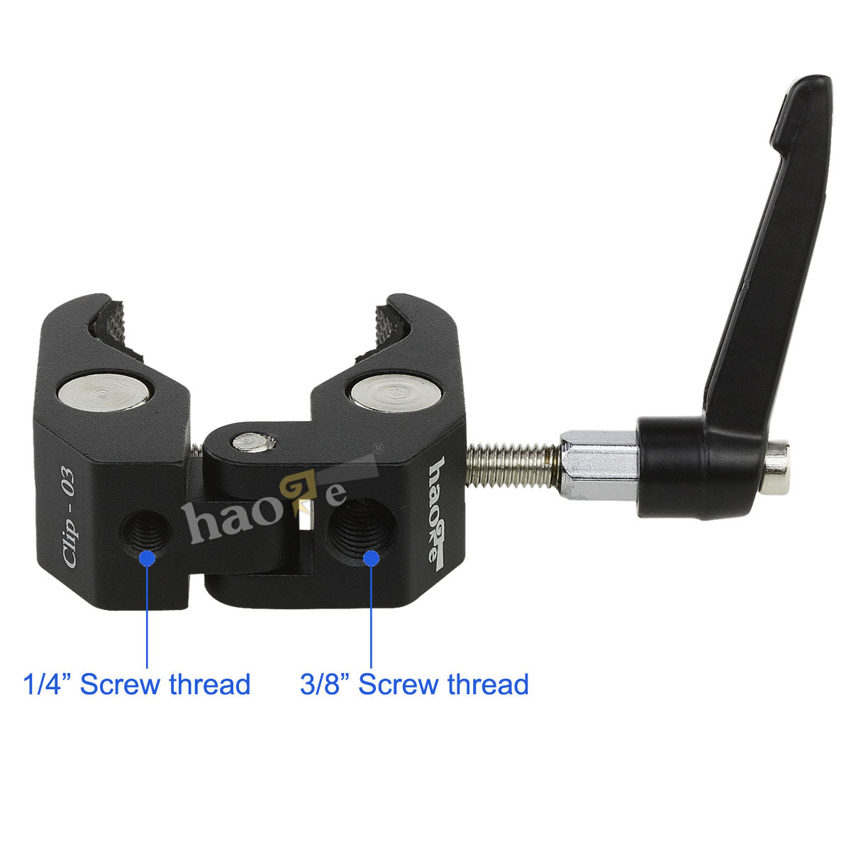Haoge 7 inch Articulating Friction Magic Arm with Small Clamp Crab Pliers Clip for HDMI LCD Monitor LED Light DSLR Camera Video Tripod