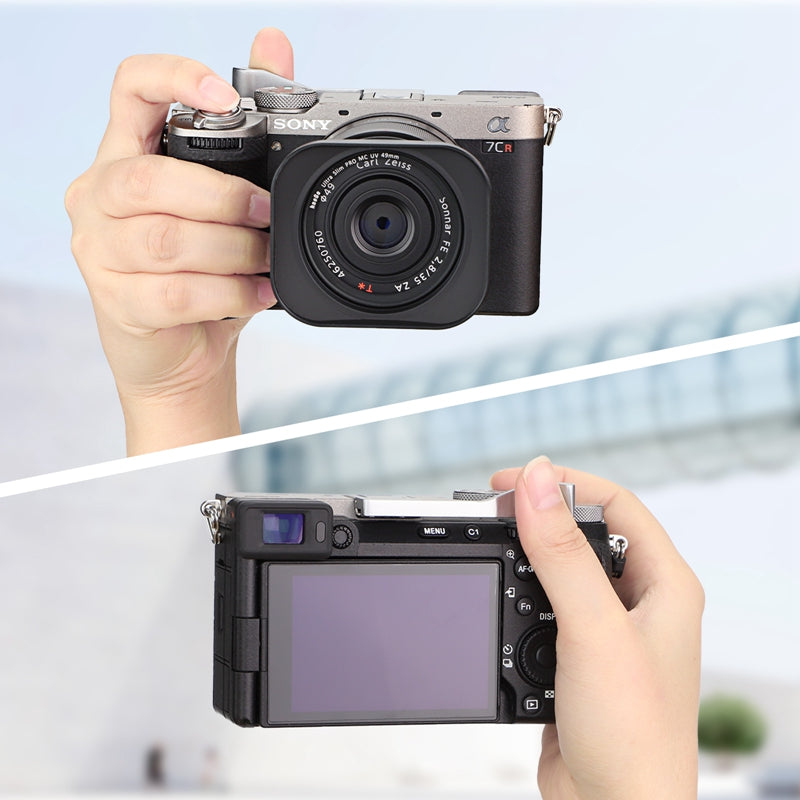 Haoge THB-A7CIIS Metal Hot Shoe Thumb Up Rest Hand Grip for Sony α7CII,Alpha 7CR,ILCE-7Cii,Camera Accessories Silver