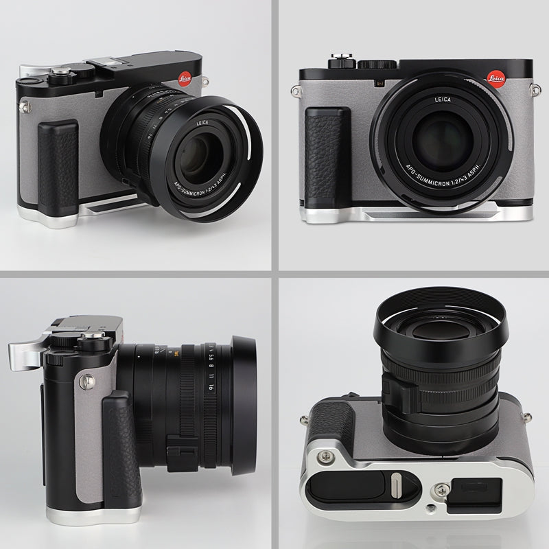 Haoge HG-Q3W Camera Bracket Holder Hand Grip Designed for Leica Q3 Q3 43 Camera Body Silver