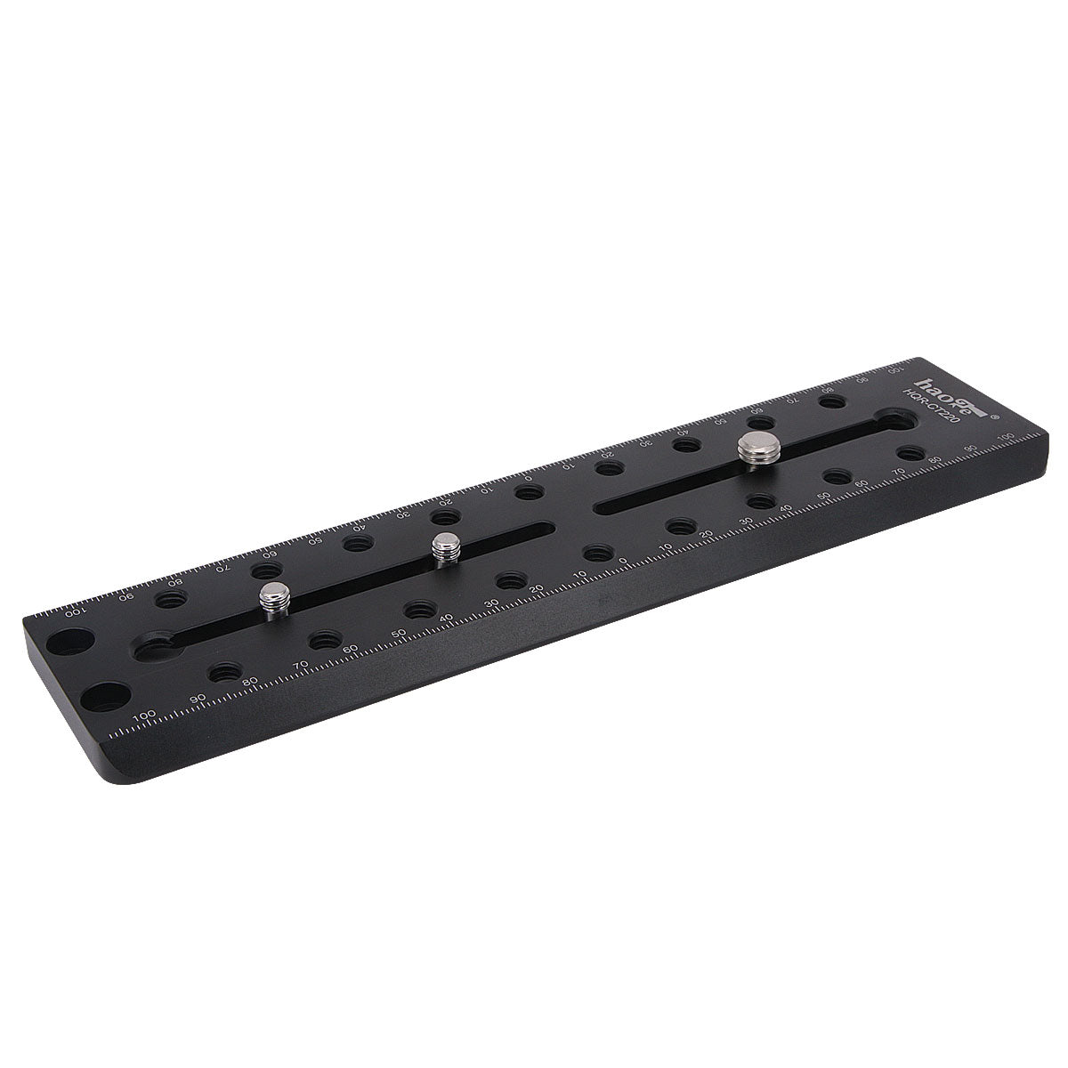 Haoge 220mm Camera Long Sliding Quick Release Plate specifically designed for CARTONI Focus 8S, Focus HD, e-Focus, Lambda 10, Spinhead Tripod Fluid Video Head