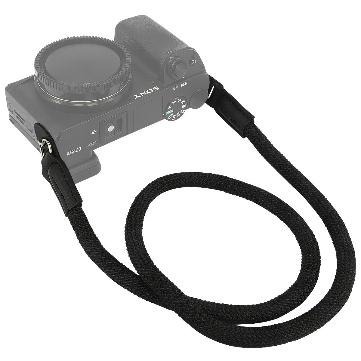 Haoge Camera Neck Strap for Sony a7, a7 II, a7 III, a7R, a7R II, a7R III, a7R IV, a7S, a7S II, a9, a9 II, a99 II, RX10, RX10 II, RX10 III, RX10 IV, RX1R, RX1R II A7C A7CII A7CR A1II Climbing Rope Black