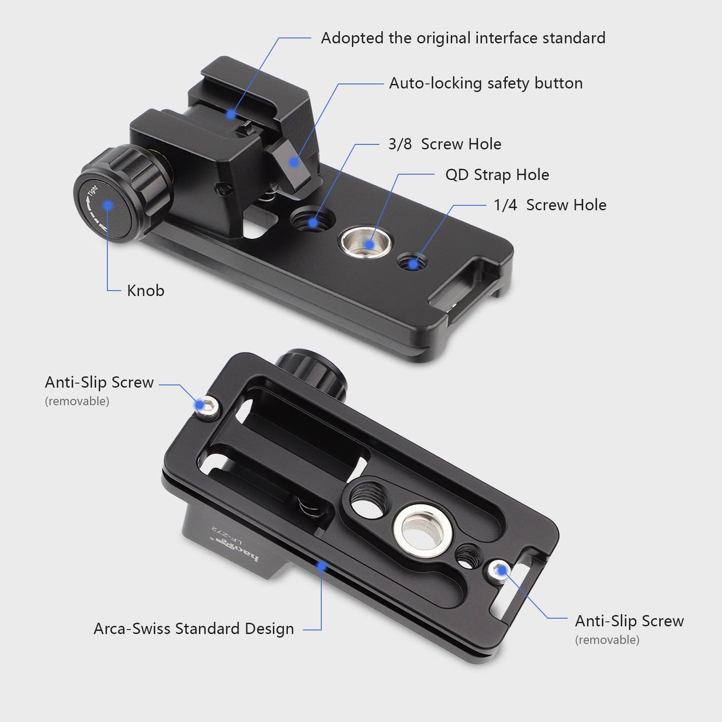 Haoge Lens Collar Replacement Foot Tripod Mount Ring for Nikon NIKKOR Z 400mm F4.5 VR S Lens built-in Arca Type Quick Release Plate