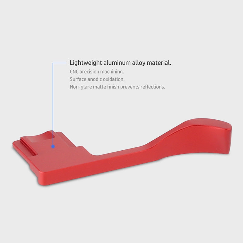 Haoge THB-A7CIIR Metal Hot Shoe Thumb Up Rest Hand Grip for Sony α7Cii,Alpha 7CII,A7CR,Camera Accessories Red