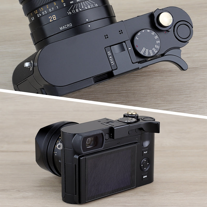 Haoge Metal Thumb Up Grip for Leica Q3 / Q3 43 Camera Digital AccessoriesTHB-Q3B Hot Shoe Thumb Up Rest Support Handgrip